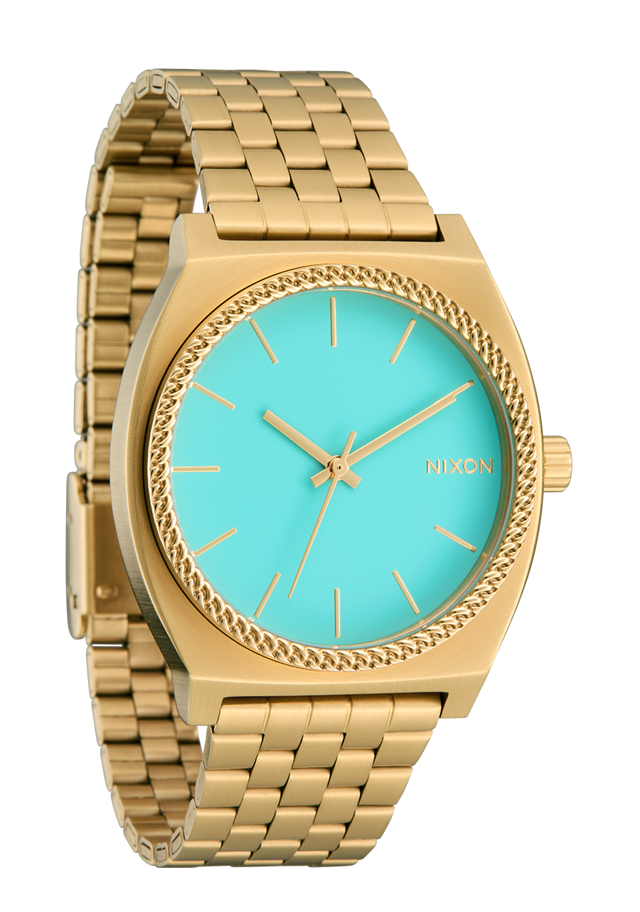Time Teller - Gold / Turquoise / Gold View 2