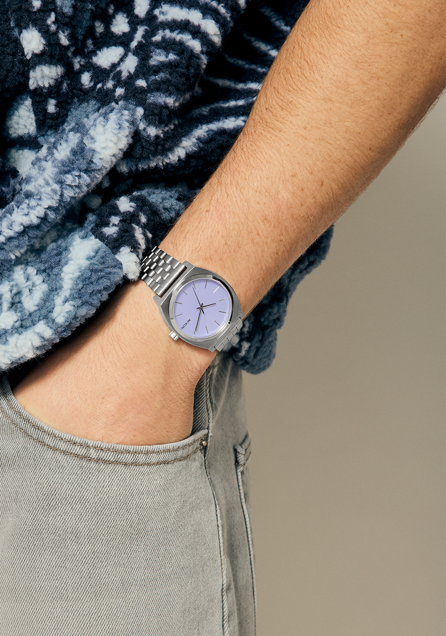 Time Teller Watch | Silver / Lavender | Unisex – Nixon US Time Teller Watch | Silver / Lavender | Unisex – Nixon US
