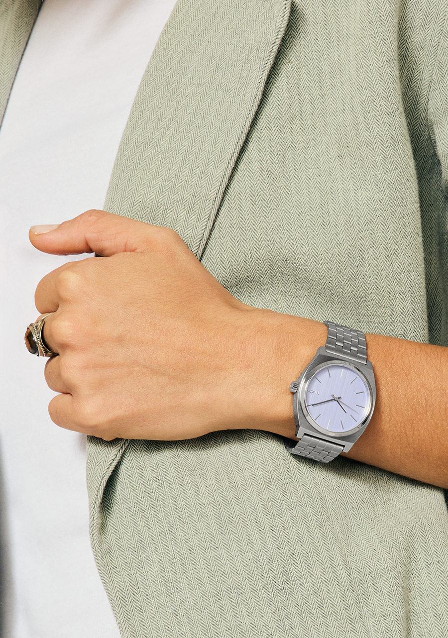 Time Teller Watch | Silver / Lavender | Unisex – Nixon US Time Teller Watch | Silver / Lavender | Unisex – Nixon US