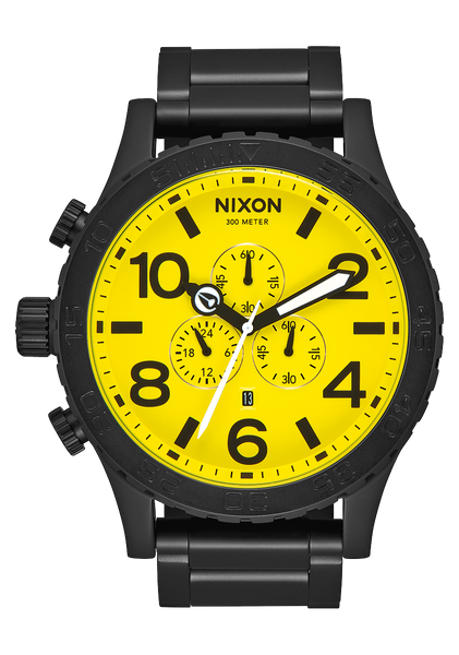 51-30 Chrono Watch | All Black / Yellow | Men's Stainless Steel 