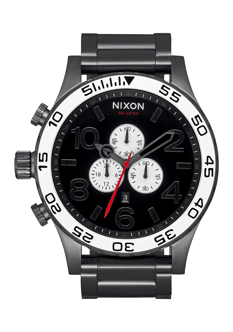 51-30 Chrono - Black / White / Gunmetal View 1