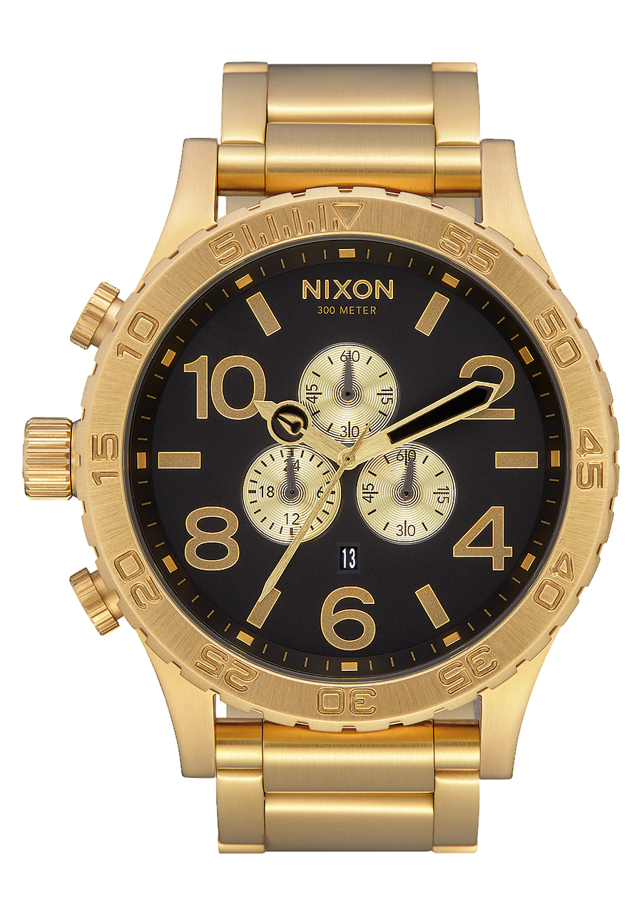 51-30 Chrono Watch | All Gold / Black | Men's Stainless Steel 