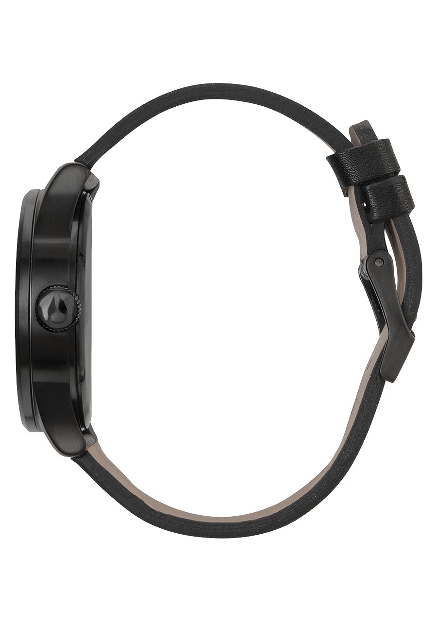 Sentry Leather - Chrome / Silver Sunray / Black