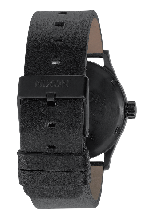 Sentry Leather Watch All Black Men s Leather Nixon US