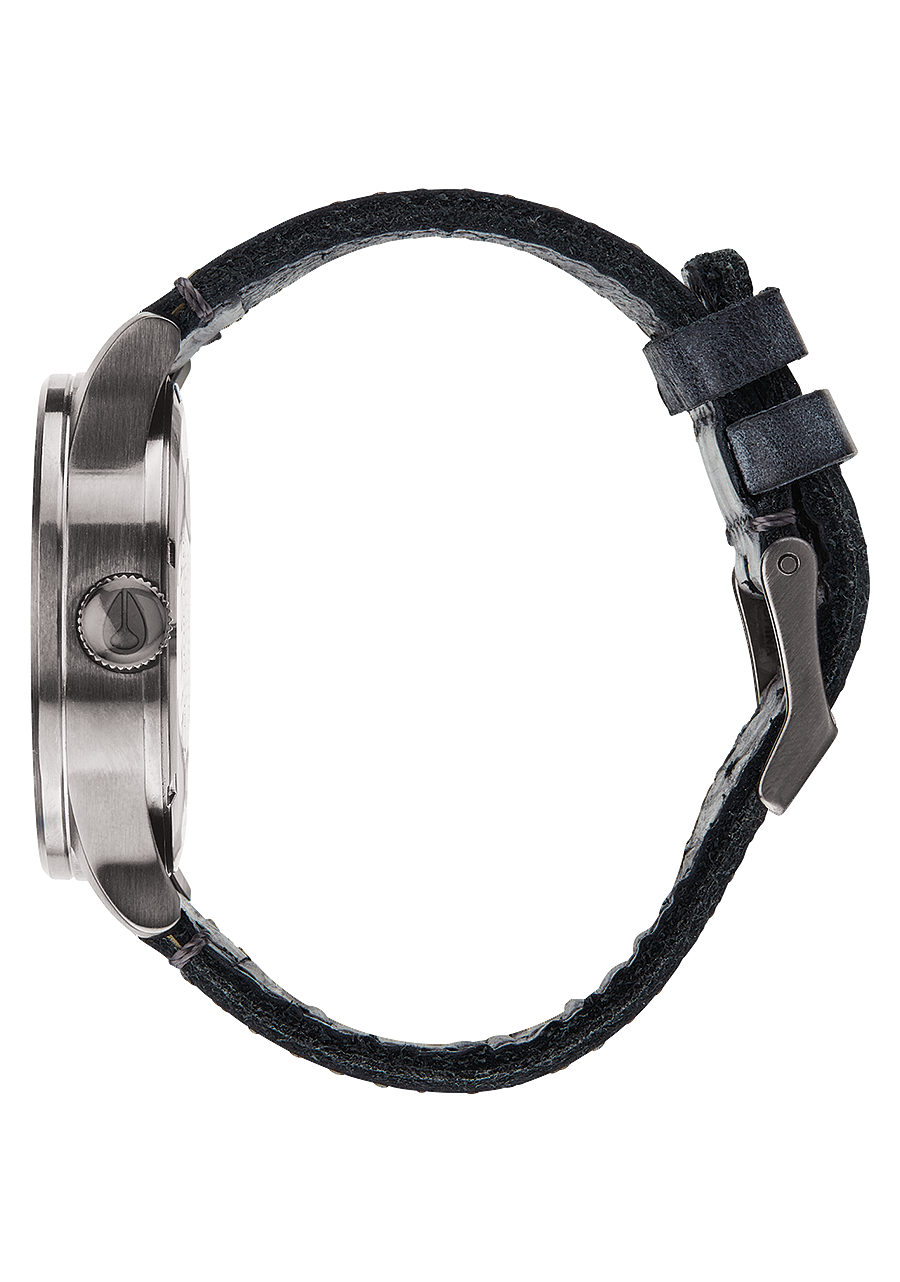 Sentry Leather - Gunmetal / Navy View 2