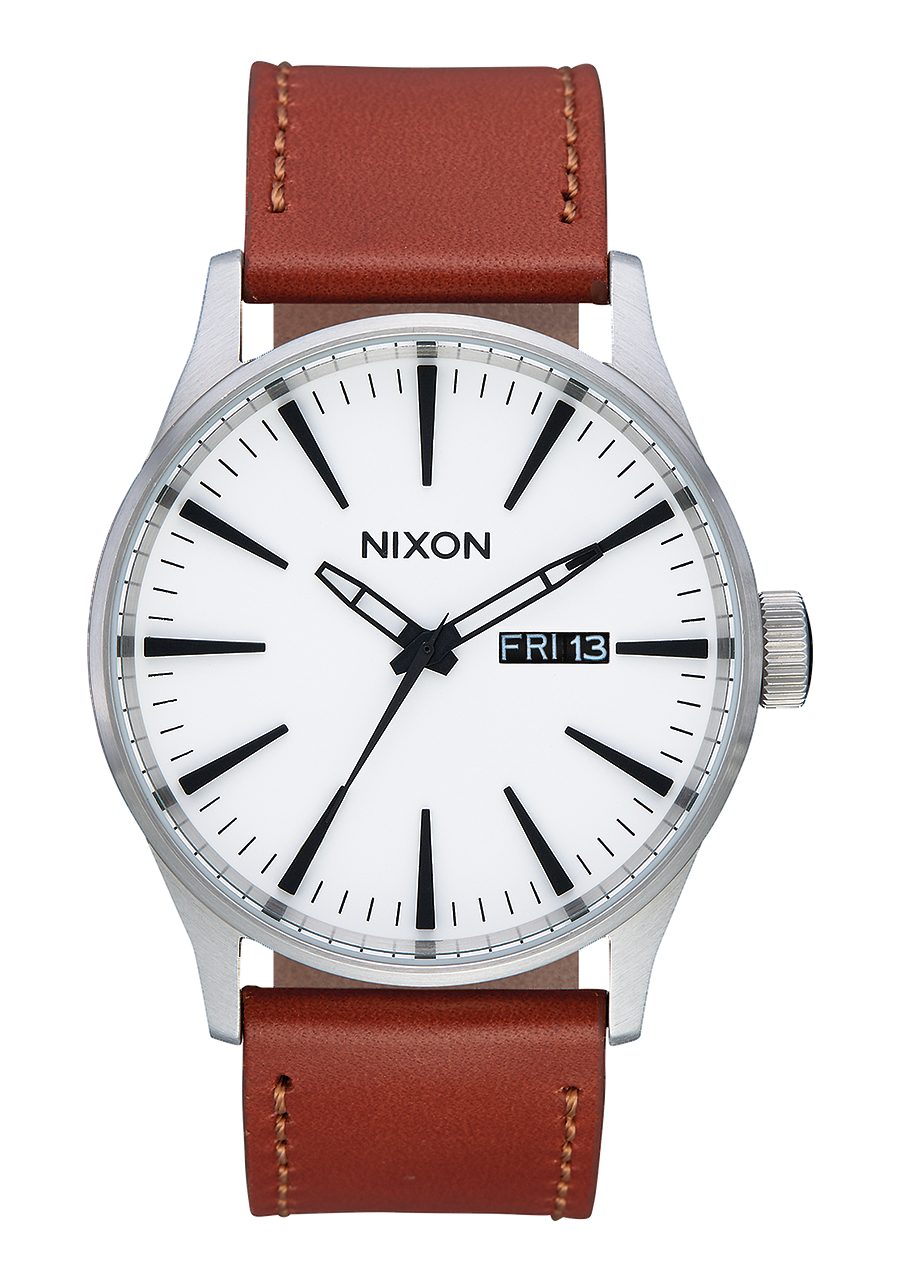 Sentry Leather - White Sunray / Saddle View 1