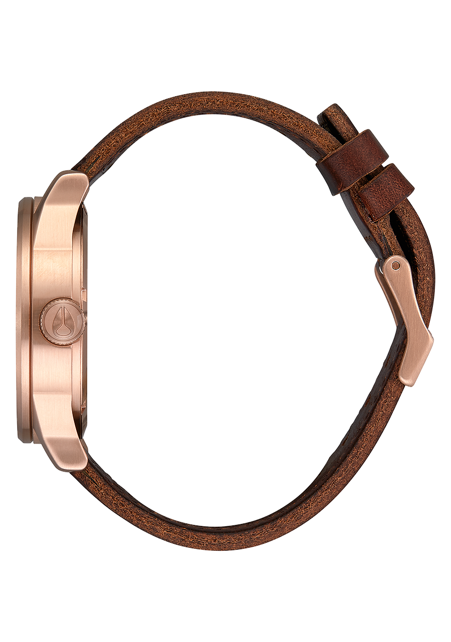 Sentry Leather - Rose Gold / Navy / Brown View 2