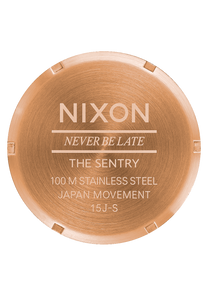 Sentry Leather - Rose Gold / Navy / Brown View 4