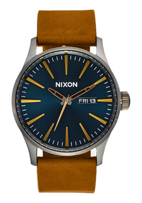 Sentry Leather - Gunmetal / Indigo / Brown View 1