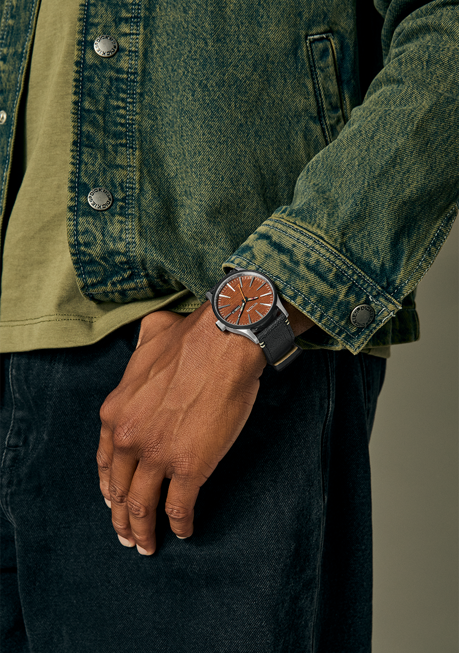 Sentry Leather Watch | Silver / Rosewood / Black | Leather Analog Sentry Leather Watch | Silver / Rosewood / Black | Leather Analog