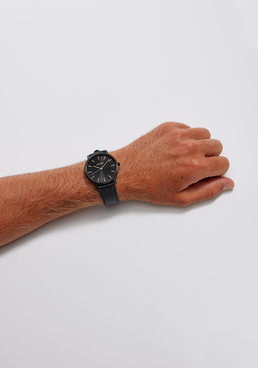 Porter Leather Watch | All Black | Unisex Leather – Nixon US Porter Leather Watch | All Black | Unisex Leather – Nixon US