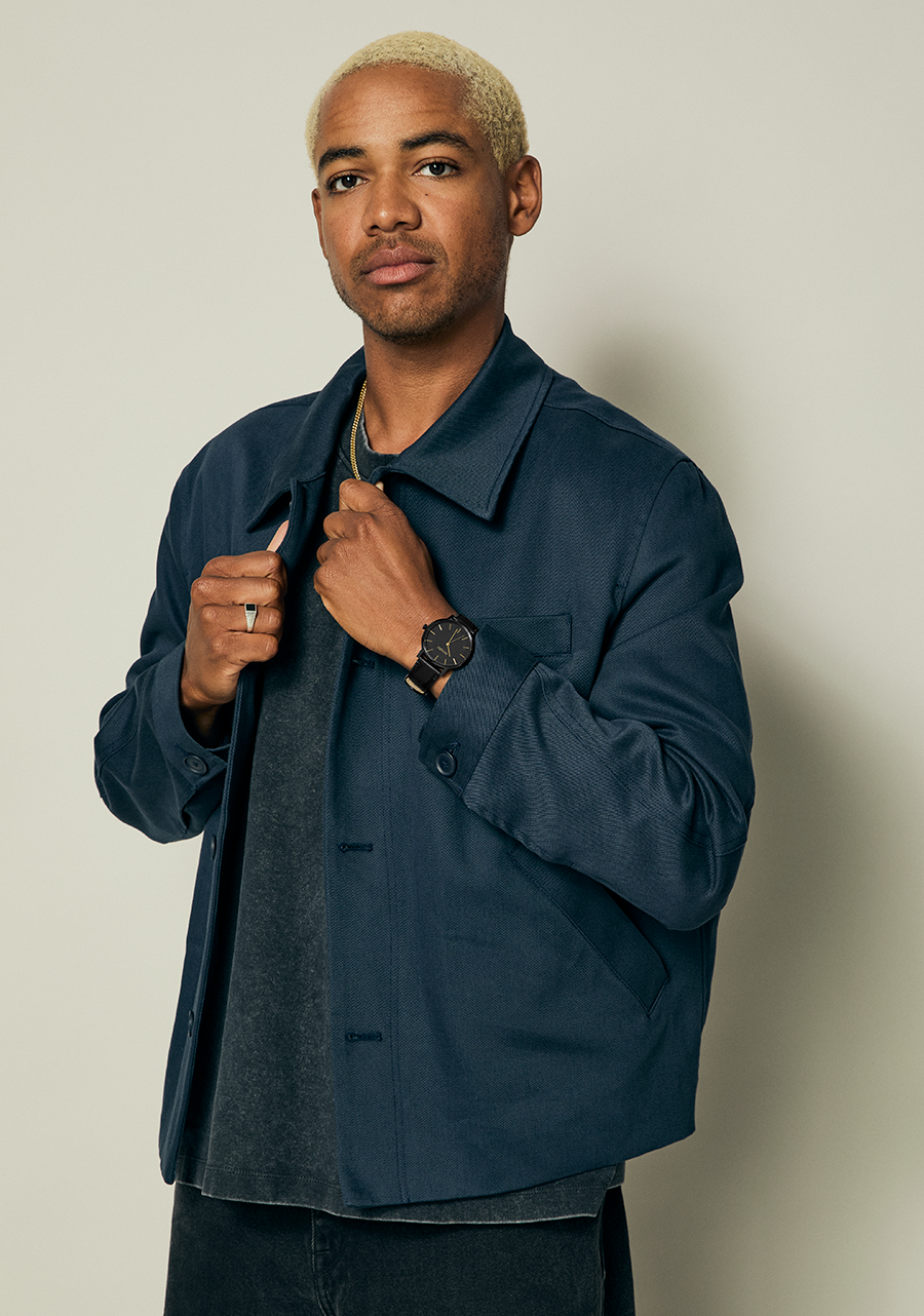 Porter Leather - All Black / Gold