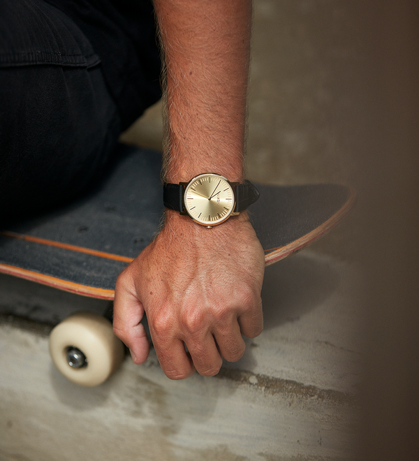 Porter Leather - Gold / Black