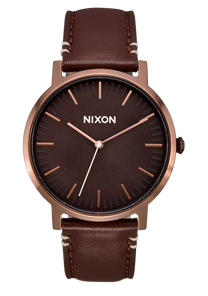 Porter Leather Watch | Gunmetal / Charcoal / Taupe | Unisex