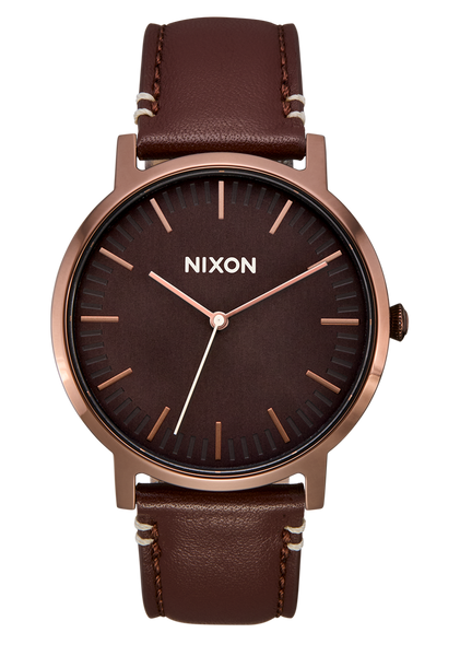 Porter Leather Watch | Gunmetal / Charcoal / Taupe | Unisex