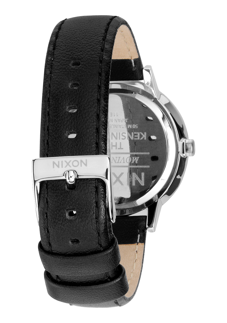 Kensington Leather Watch Black Women s Leather Nixon US