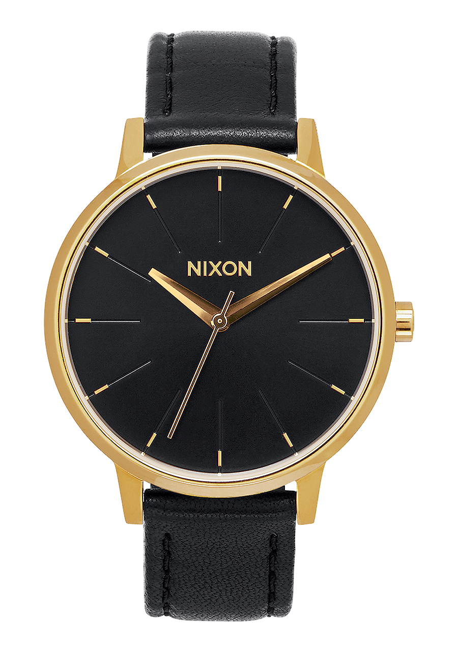 Kensington Leather Watch | Gold / Black | Women's Leather – Nixon US