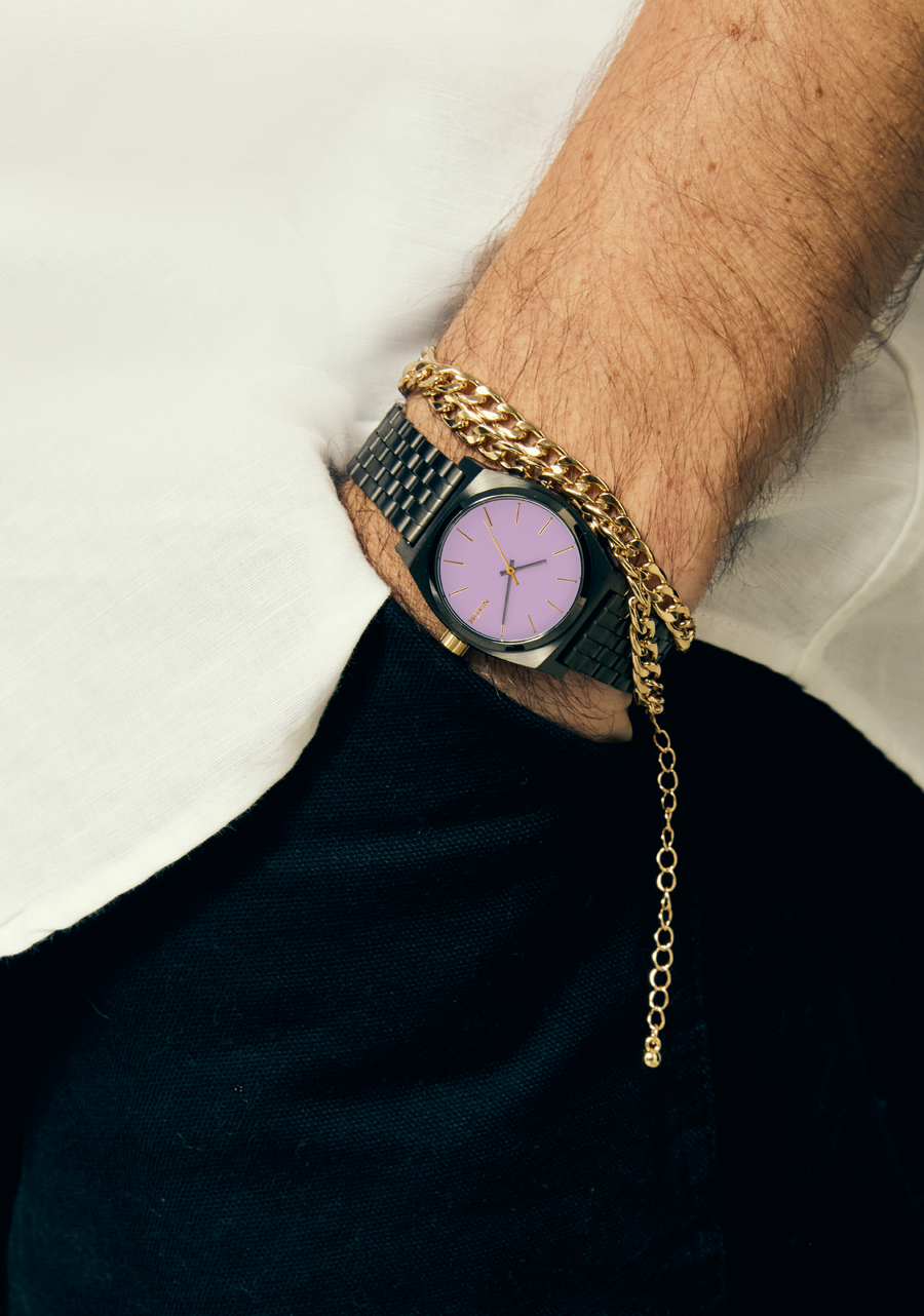 Medium Time Teller Watch | Gunmetal / Lavender / Gold | Small Medium Time Teller Watch | Gunmetal / Lavender / Gold | Small