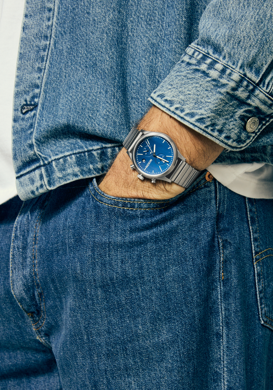 Station Chrono Watch | Silver / Indigo | Chronograph Watch – Nixon US Station Chrono Watch | Silver / Indigo | Chronograph Watch – Nixon US