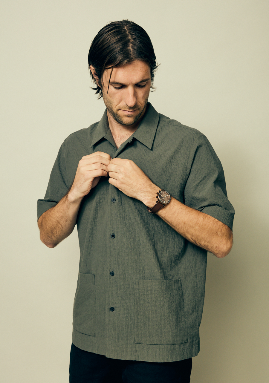 Station Chrono Leather Watch | Chocolate / Cappuccino / Brown