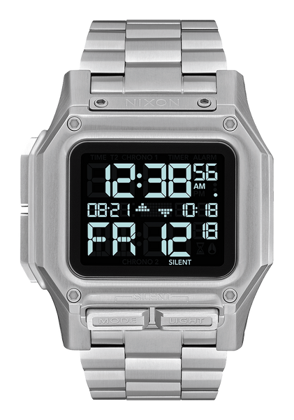 Regulus Stainless Steel Watch | Black | Digital – Nixon US Regulus Stainless Steel Watch | Black | Digital – Nixon US