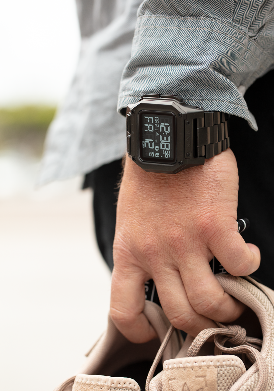 Regulus Stainless Steel Watch | All Black | Digital – Nixon US Regulus Stainless Steel Watch | All Black | Digital – Nixon US
