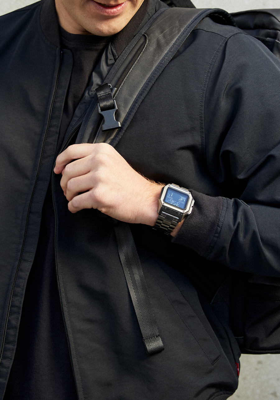 Regulus Stainless Steel Watch | Gunmetal | Digital – Nixon US
