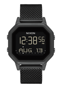 Siren Milanese Watch | All Black | Digital – Nixon US Siren Milanese Watch | All Black | Digital – Nixon US