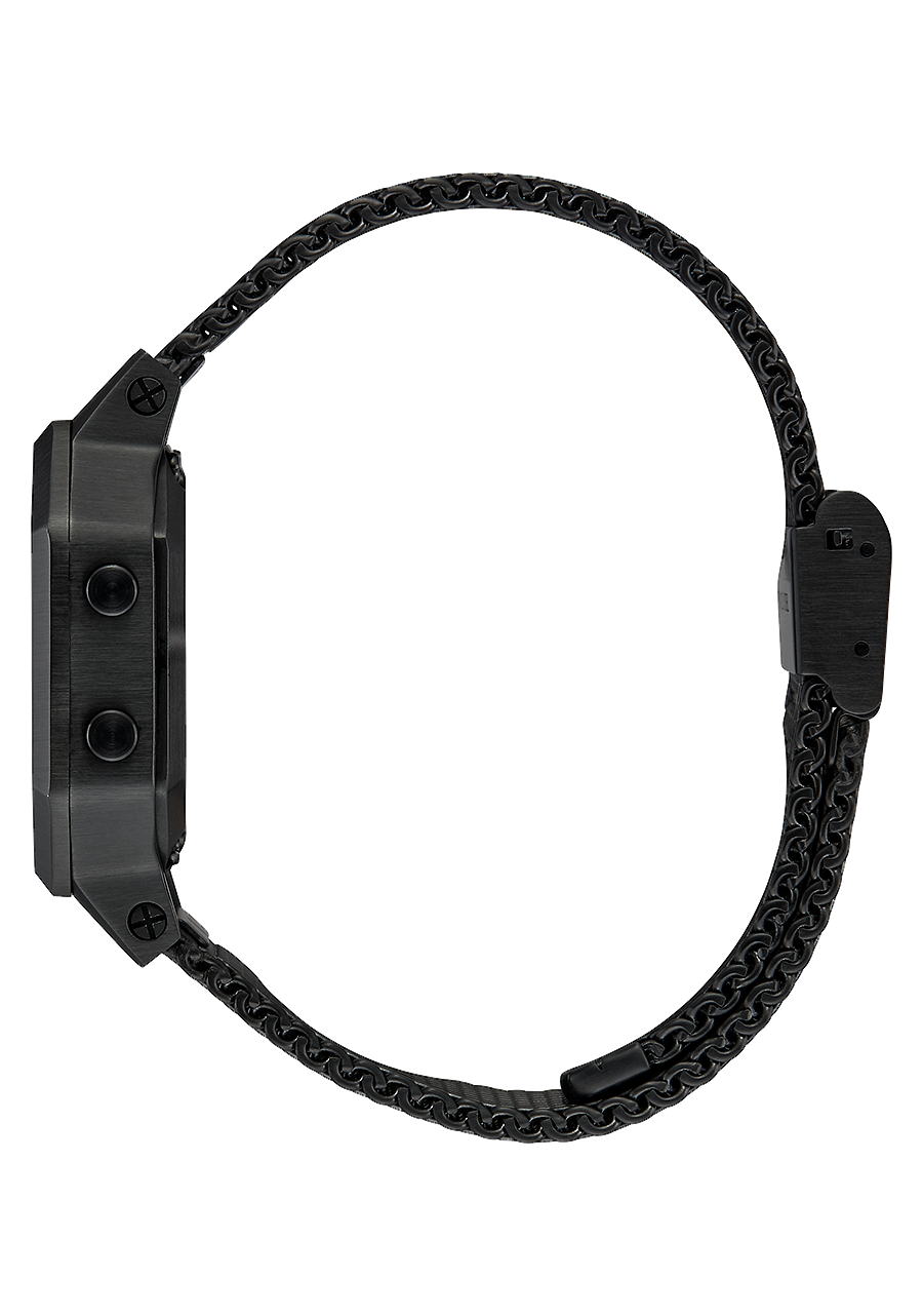 Siren Milanese Watch | All Black | Digital – Nixon US Siren Milanese Watch | All Black | Digital – Nixon US
