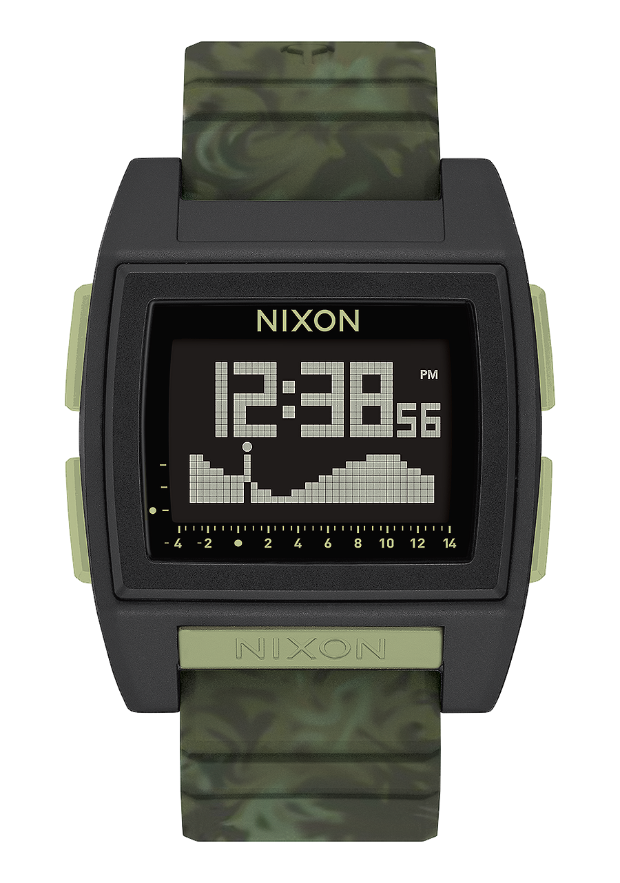 Nixon Base Tide Pro Watch - Green Camo