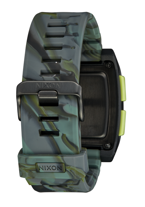 Base Tide Pro Watch Green Camo Digital Nixon US