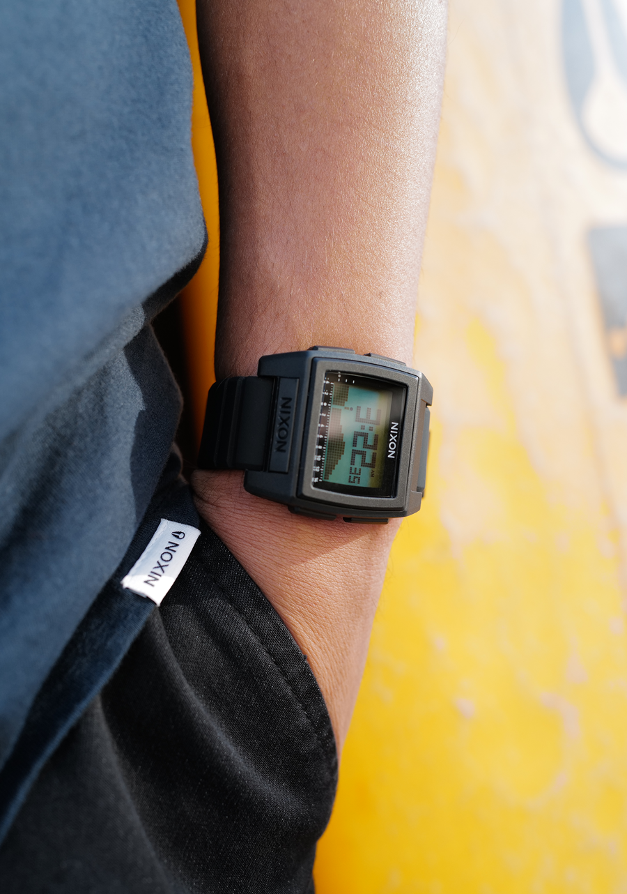Base Tide Pro Watch | Black / Green Positive | Digital – Nixon US Base Tide Pro Watch | Black / Green Positive | Digital – Nixon US