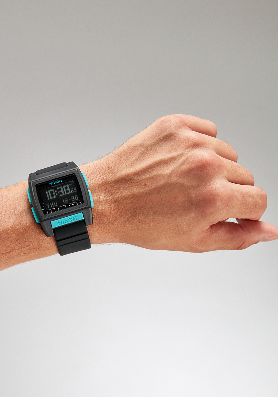 Base Tide Pro Watch | All Black / Blue | Digital – Nixon US Base Tide Pro Watch | All Black / Blue | Digital – Nixon US