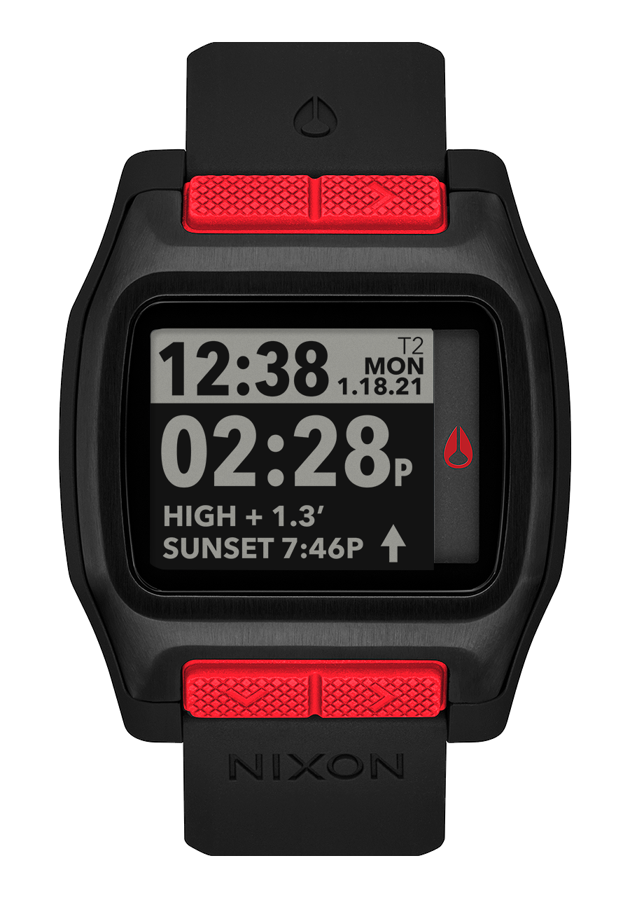 High Tide Watch | Black / Red | Digital – Nixon US High Tide Watch | Black / Red | Digital – Nixon US