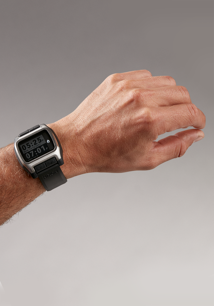 High Tide Watch | Silver / Black | Digital – Nixon US High Tide Watch | Silver / Black | Digital – Nixon US