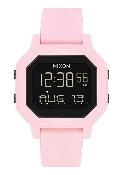 Siren Watch Pale Pink Digital Nixon US