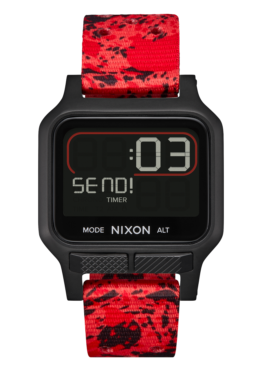 Heat Watch Black Red Digital Nixon US