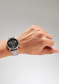 Grateful Dead Sentry Chrono - Silver / Black View 6