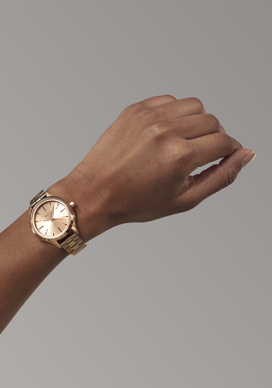 Optimist Watch Rose Gold Women's – Nixon US - Main Image