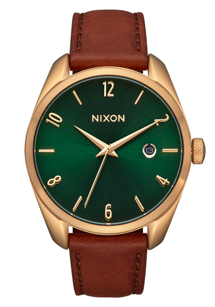 Thalia Watch Gold Green Sunray Leather Women s Nixon US