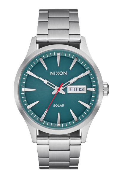 Sentry Solar Stainless Steel Watch | Silver / Jasper | Solar