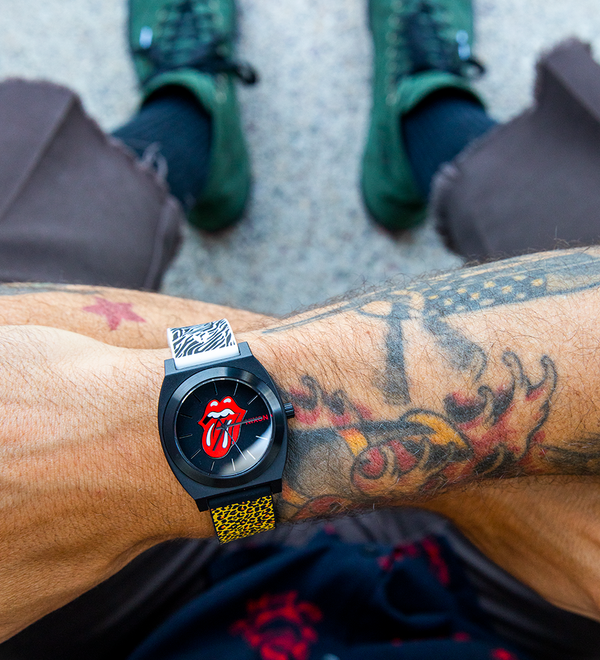 Rolling Stones Time Teller OPP Watch | Multi / Black | Recycled Rolling Stones Time Teller OPP Watch | Multi / Black | Recycled