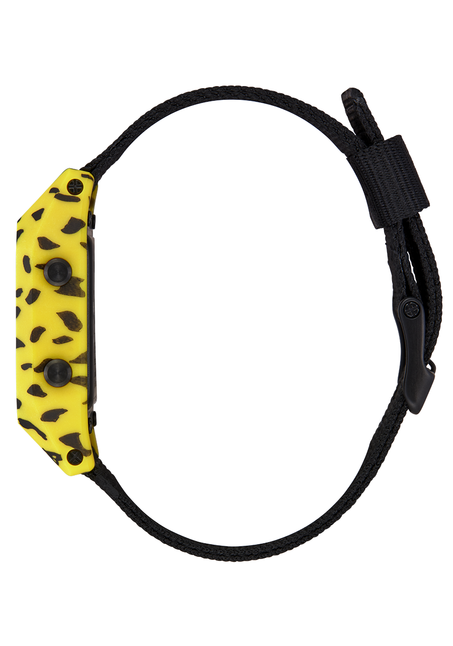 Rolling Stones Staple Watch | Yellow / Black | Low-Profile Thin Rolling Stones Staple Watch | Yellow / Black | Low-Profile Thin