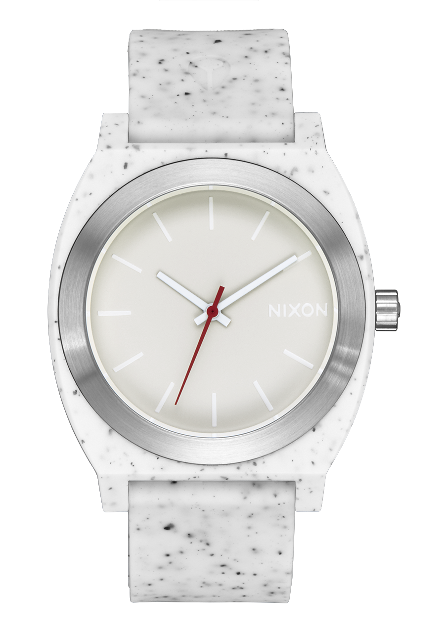 Time Teller OPP Watch Vanilla Speckle Recycled Plastic Nixon US