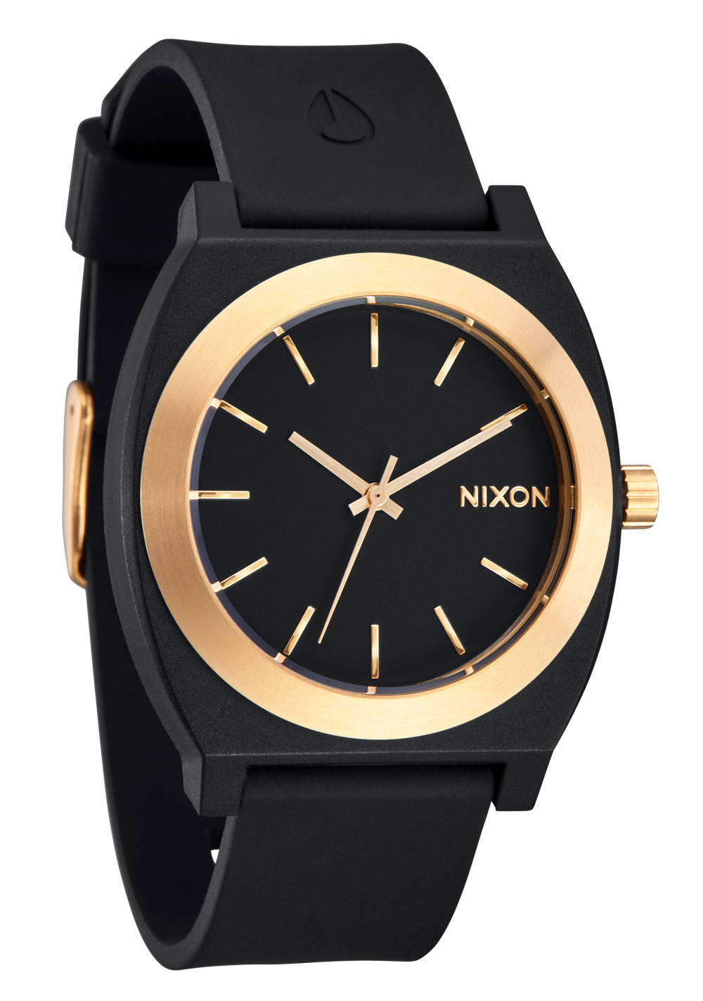 Nixon time teller best sale black and gold