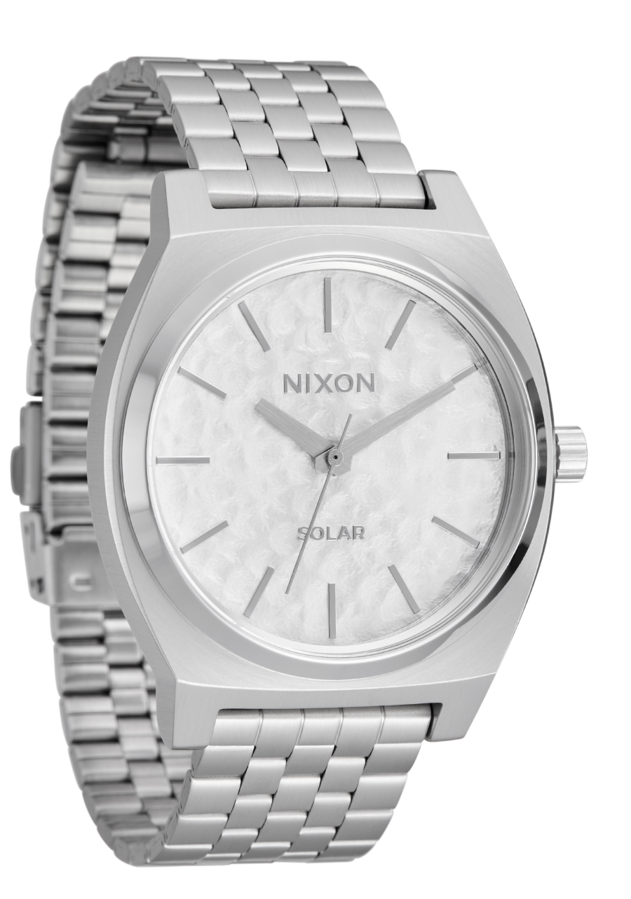 Time Teller Solar Watch | Silver / Snow | Unisex Light-Powered Time Teller Solar Watch | Silver / Snow | Unisex Light-Powered