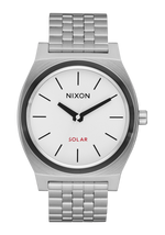 Time Teller Solar - Silver / White Lume
