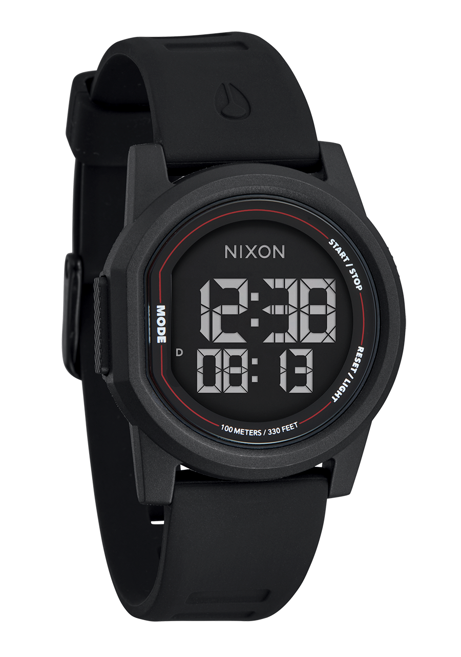Note Less Watch Disk Digital Watch | Black / Black / Negative | Thin LCD Screen Watch ...