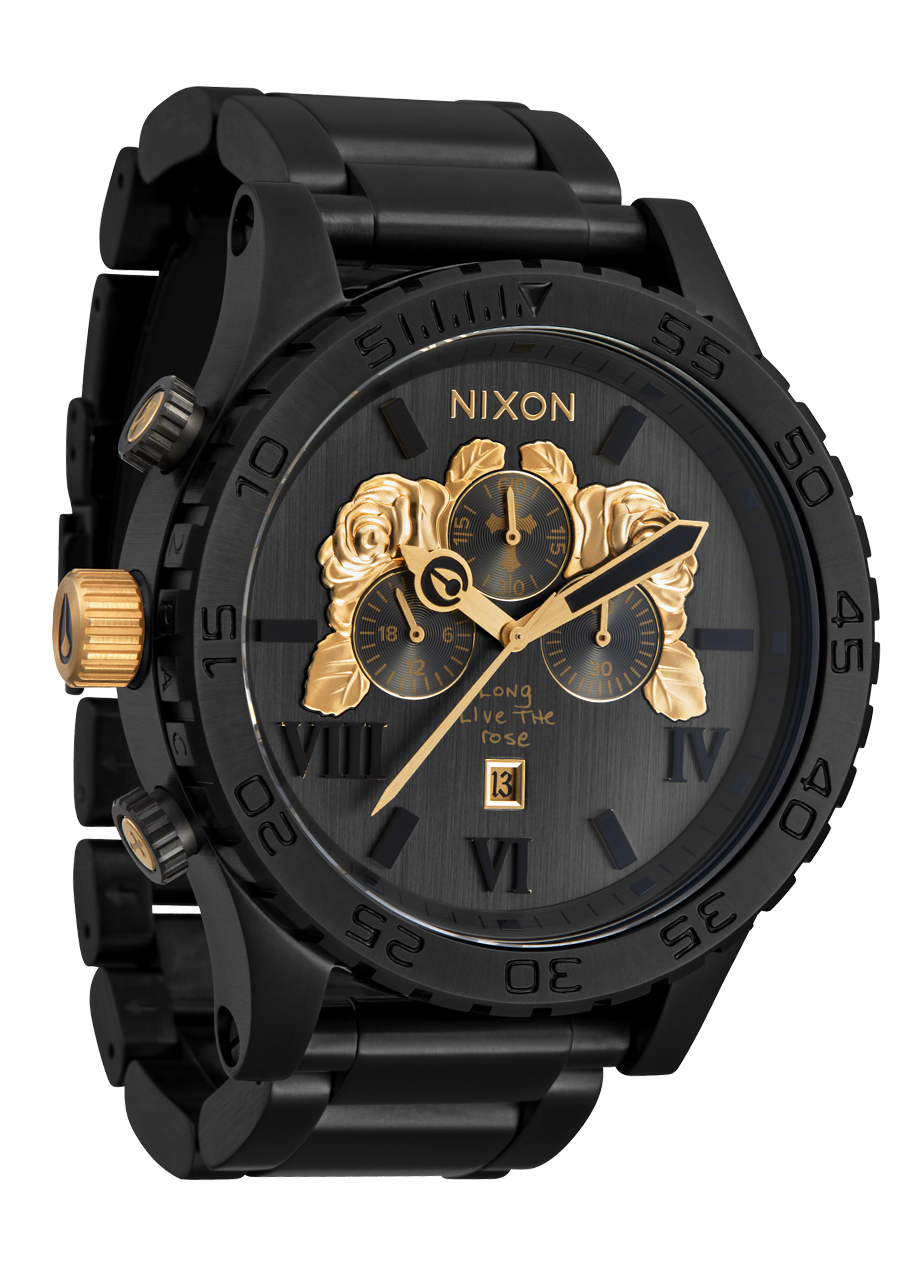 51 30 2PAC Collab Watch Black Gold 2PAC Wristwatch Nixon US