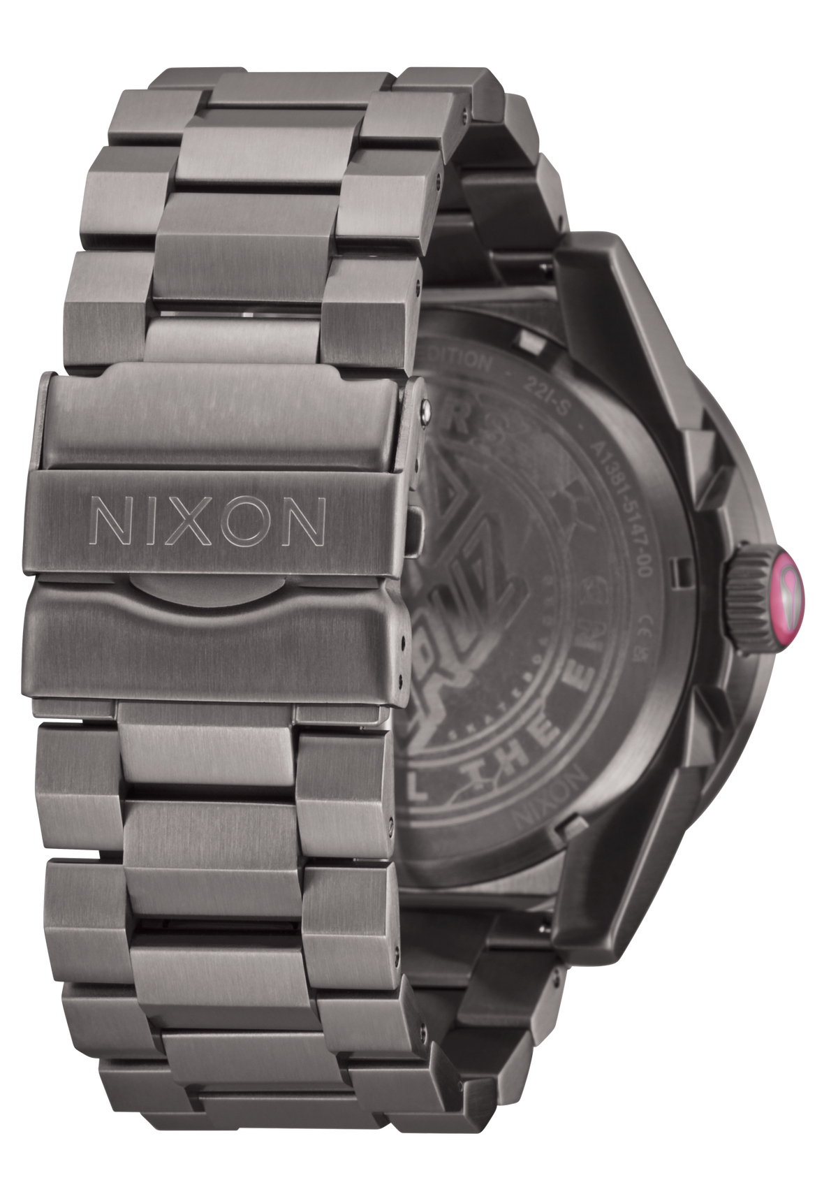 Santa Cruz Corporal Stainless Steel Watch | Gunmetal / Pink Santa Cruz Corporal Stainless Steel Watch | Gunmetal / Pink